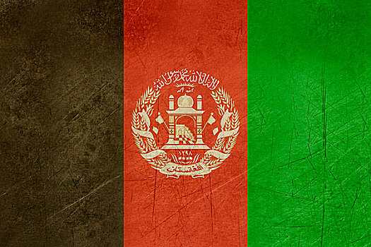 低劣,阿富汗,旗帜