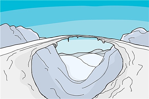 北极,冰,桥