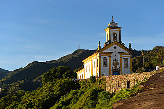 教堂,欧鲁普雷,米纳斯吉拉斯州,巴西,南美