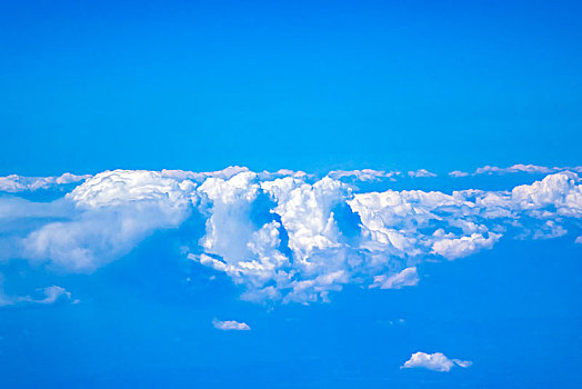 蓝天白云,云海云雾,云端俯瞰,云上鸟瞰