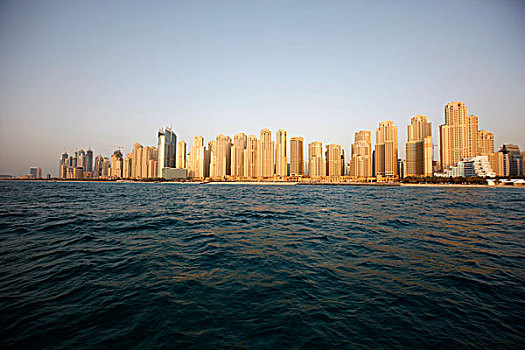 天际线,迪拜,码头,游艇俱乐部,地区,南,阿联酋,中东