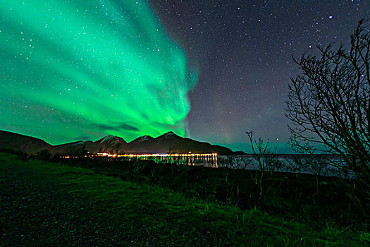 北极光,挪威,欧洲