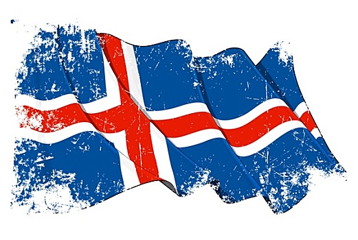 低劣,旗帜,冰岛