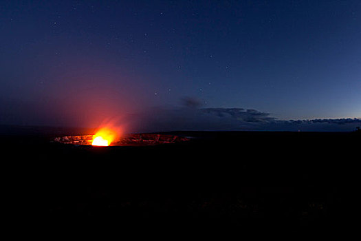 星球,天空,雨,云,夜晚,夏威夷火山国家公园,夏威夷,美国