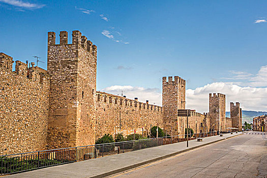 西班牙,加泰罗尼亚,塔拉戈纳省,城市,中世纪城市,墙壁