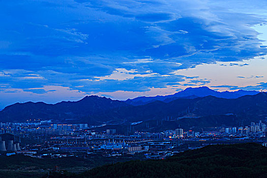 香山俯瞰夜景