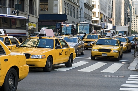 纽约,黄色,出租车