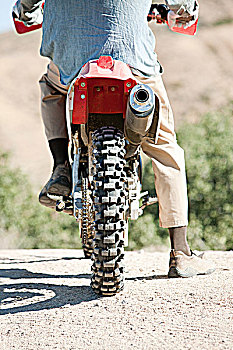 男人,骑,摩托车