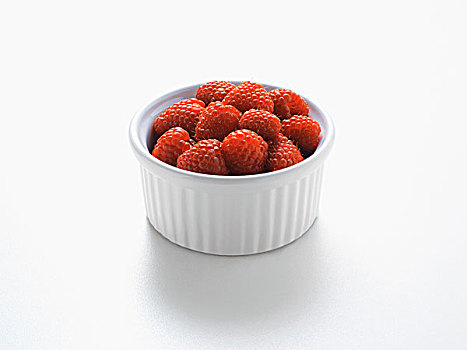 白色,碗,树莓