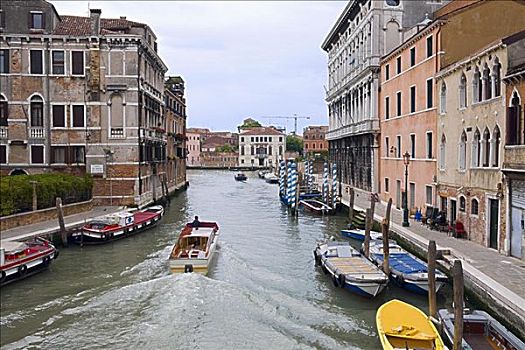 船,运河,威尼斯,意大利