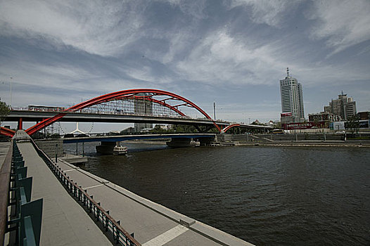 天津海河景观金刚桥