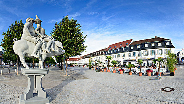 施威琴根,餐馆,雕塑,幸运,猪,巴登符腾堡,德国
