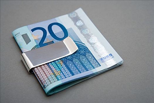 20欧元,钞票,钞票夹