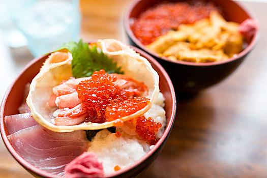 海鲜,饭碗,日本,餐馆