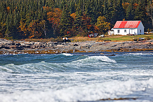 房子,海岸,区域,靠近,魁北克,加拿大