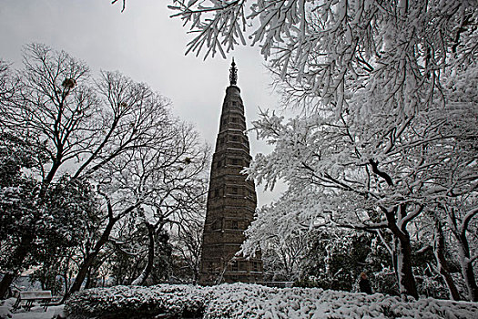 西湖雪景