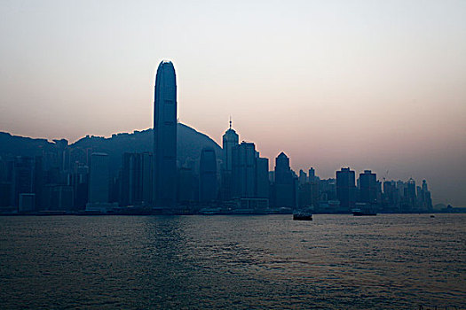 香港,商场,大厦,大楼,街道,夜景,维多利亚港,海,河,江,船,全景,国际金融中心二期