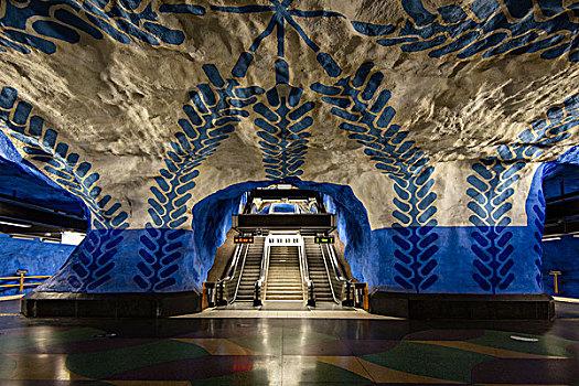 地铁站,斯德哥尔摩,瑞典,欧洲