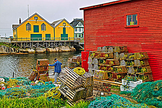 捕虾器,生活方式,文化遗产,纽芬兰,加拿大