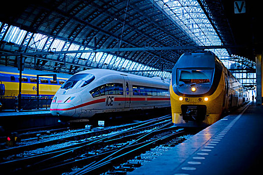 列车,运输,阿姆斯特丹