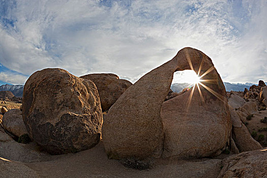 拱形,自然,石头,阿拉巴马山丘,内华达山脉,加利福尼亚,美国