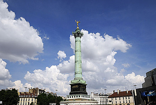巴黎巴士底广场铜柱
