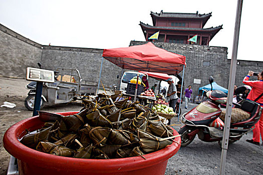 兴城,古城,辽宁,城墙,城楼,建筑,旅游,景点,热闹,古迹,牌坊,街道,摊贩