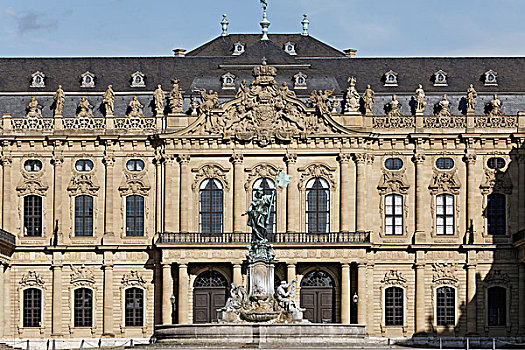 维尔茨堡,住宅,宫殿,建筑,上弗兰科尼亚,巴伐利亚,德国,欧洲