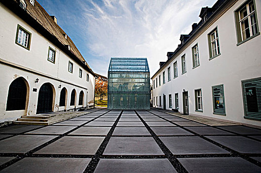 寺院,玻璃,建筑,阿恩斯贝格,北莱茵威斯特伐利亚,德国,欧洲