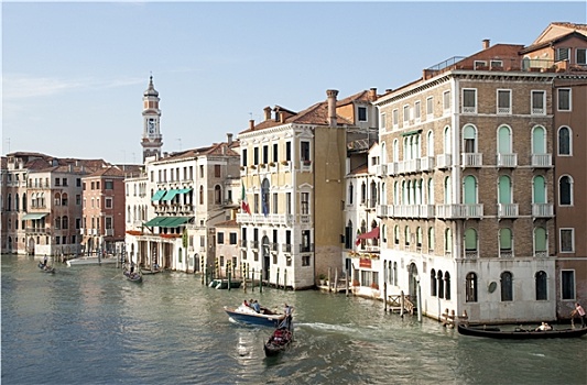 威尼斯,运河,小船