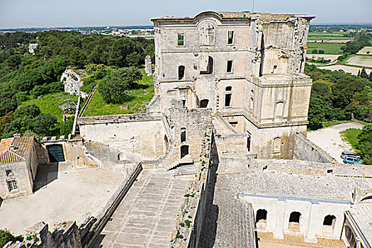 法国,阿尔勒,教堂,圣徒,广告,遗址,寺院,18世纪