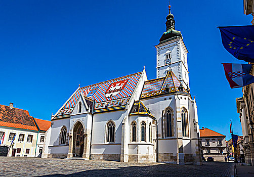 教堂,毕业生,城镇,萨格勒布,克罗地亚