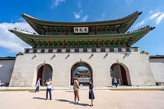 韩国首尔景福宫光化门景观