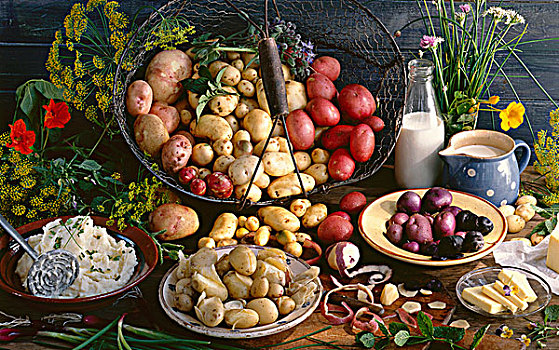 几个,品种,土豆,煮土豆
