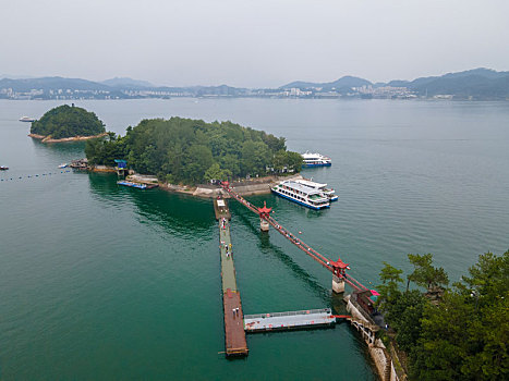 航拍千岛湖风景