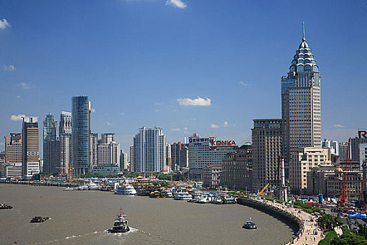 上海,外滩,黄浦江,码头