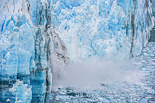 冰,冰河,墙壁,莫雷诺冰川,洛斯格拉希亚雷斯国家公园,阿根廷,南美