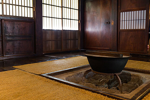 传统,日本茶,房子