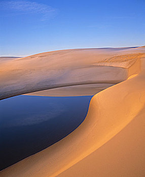 水塘,沙丘,俄勒冈,美国