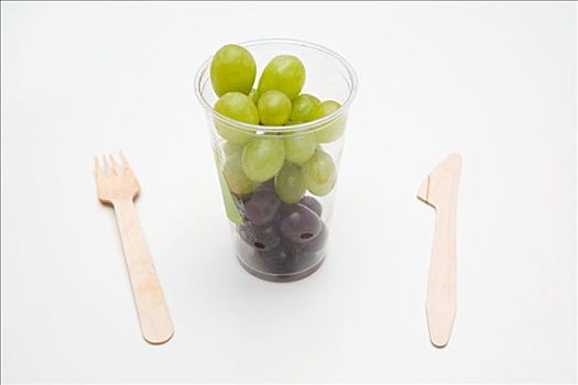 葡萄,快餐,容器