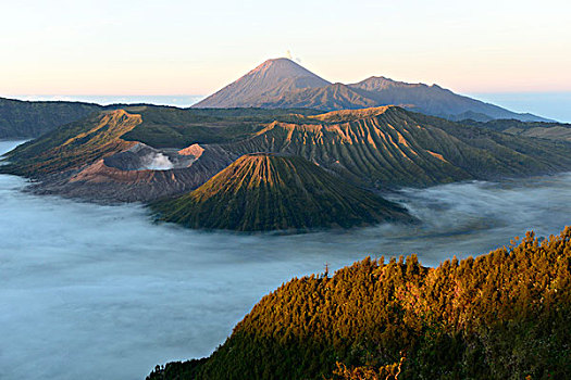 婆罗摩火山,火山,火山口,东方,爪哇,爪哇岛,印度尼西亚,东南亚