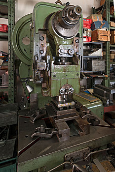 挤,机器,20世纪50年代,制作,锡制玩具,上弗兰科尼亚,巴伐利亚,德国,欧洲