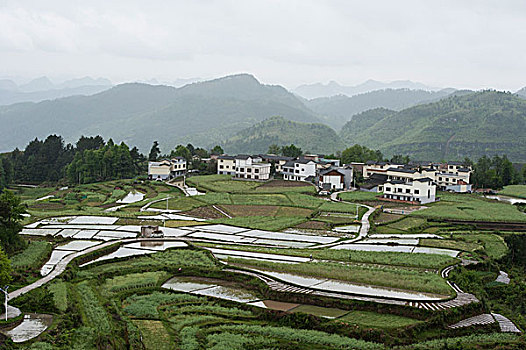 贵阳高坡乡,石门梯田景色美如画