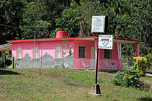 粉色,房子,省,古巴,大安的列斯群岛,加勒比海,中美洲,北美