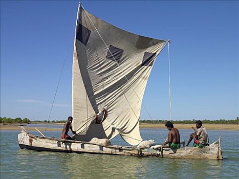 独木舟,渔船,穆龙达瓦
