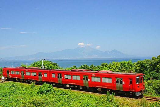 山,线条,熊本,日本