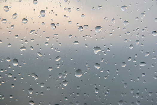 雨滴,玻璃