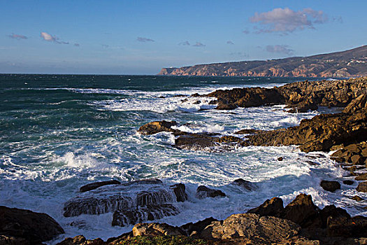 岩石构造,海岸,葡萄牙