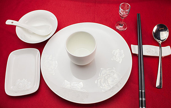 中国餐桌礼仪餐具图片