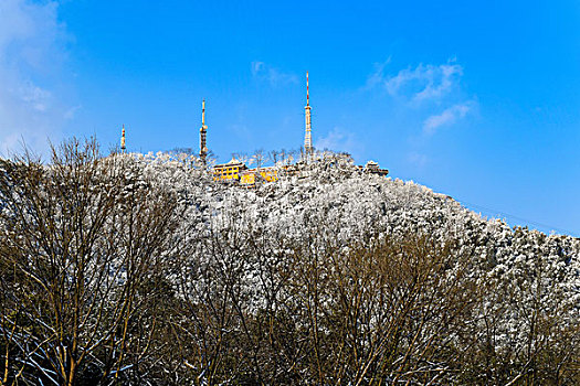 杭州北高峰雪景